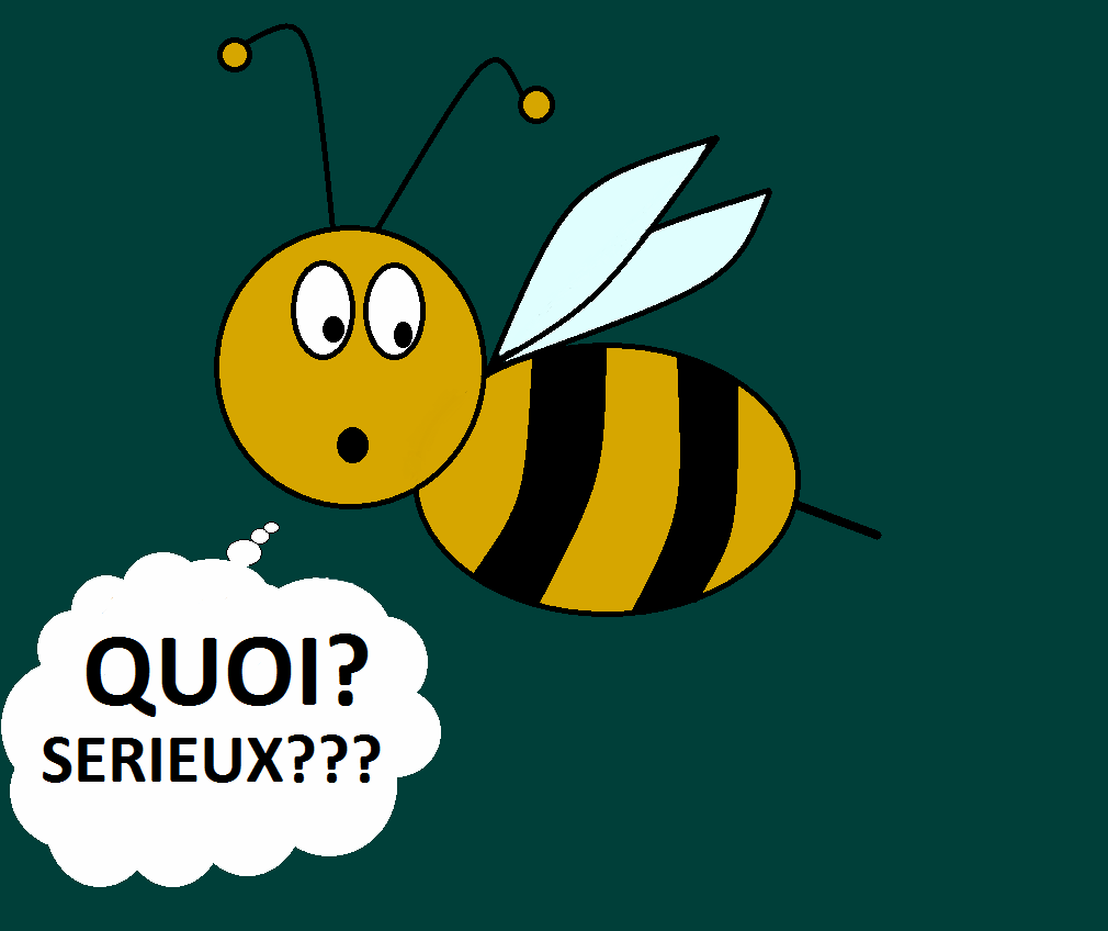 logo abeille étonnée